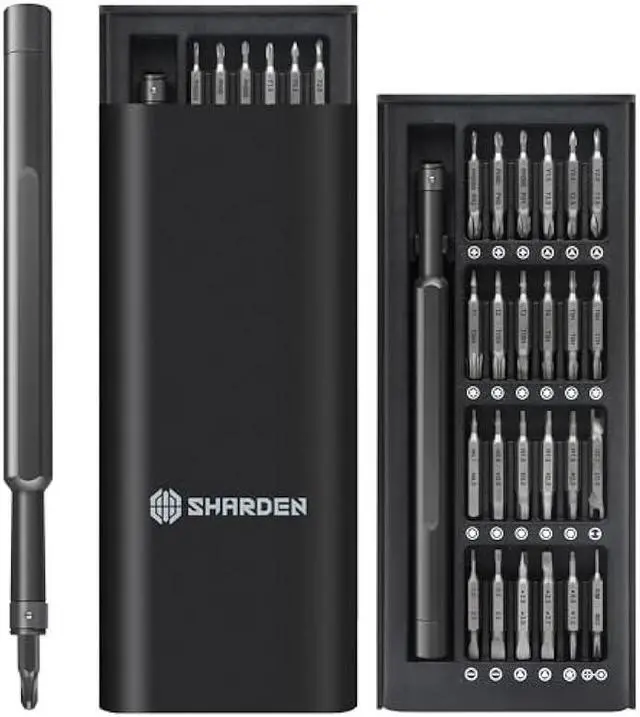 Main image of Precision Screwdriver Set 49 in 1 SHARDEN Small Screwdriver Set Magnetic Repair Tool Kit for Laptop, iPhone, Cell Phone, PC, MacBook, Tablet, Computer, PS5, PS4, Electronic, Glasses, Watch