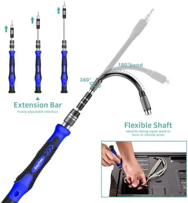 Alt view image 3 of 5 - 140 in 1 Precision Screwdriver Set, Professional Computer, Laptop Repair Tool Kit, Cell Phone Repair Tool Kit, Compatible for iPhone, Tablet, Macbook, PC, and Xbox Repair