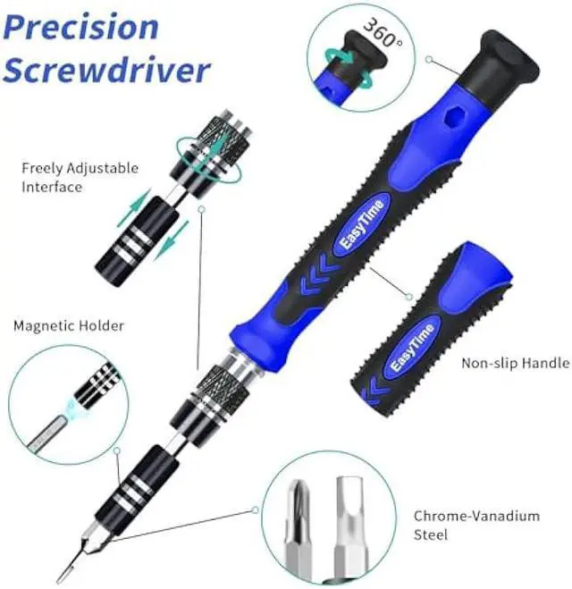 Alt view image 2 of 5 - 140 in 1 Precision Screwdriver Set, Professional Computer, Laptop Repair Tool Kit, Cell Phone Repair Tool Kit, Compatible for iPhone, Tablet, Macbook, PC, and Xbox Repair