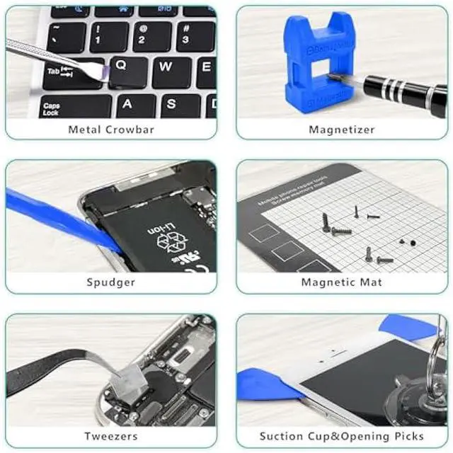Alt view image 4 of 6 - SHOWPIN Electronics Precision Screwdriver Set: Laptop Tool Kit with 120 Megnatic Bits for Computer PC iPhone Xbox PS4 Switch RC Repair Suitable for IT Tech DIY