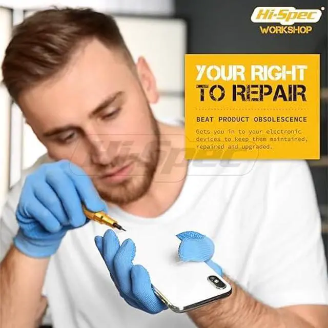 Alt view image 4 of 5 - Hi-Spec 39pc Electronics Repair & Opening Tool Kit Set for Laptops, Phones, Devices, Computer & Gaming Accessories. Precision Small Screwdrivers with Pentalobe Bits for iPhones & MacBooks