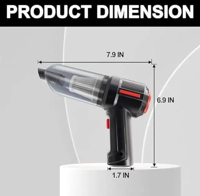 Alt view image 2 of 5 - PeroBuno Computer Vacuum Cleaner - Air Duster - for Keyboard Cleaning - Cordless Canned Air - Powerful - Energy - Efficient - Compressed