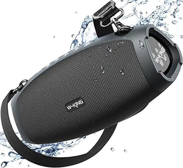Main image of W-KING Portable Speakers Bluetooth Wireless, 120W Max Loud Waterproof Bluetooth Speaker Boombox, IPX6 Party Large Outdoor Speaker,70W Triple Passive Radiator/Subwoofer*2-Deep Bass/DSP/2 Pairing/42H/EQ