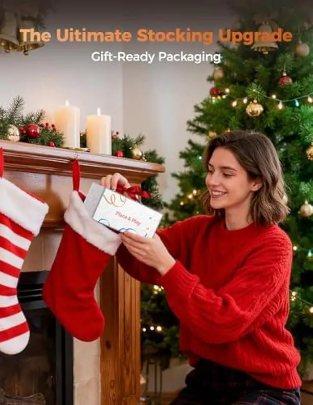 Alt view image 2 of 5 - Stocking Stuffers for Men Women Teen:White Elephant Gifts for Adults Induction Speaker Bluetooth with HD Sound,Kitchen Gadgets Anniversary Birthday Gift Ideas for Dad Mom Husband Wife(Black)