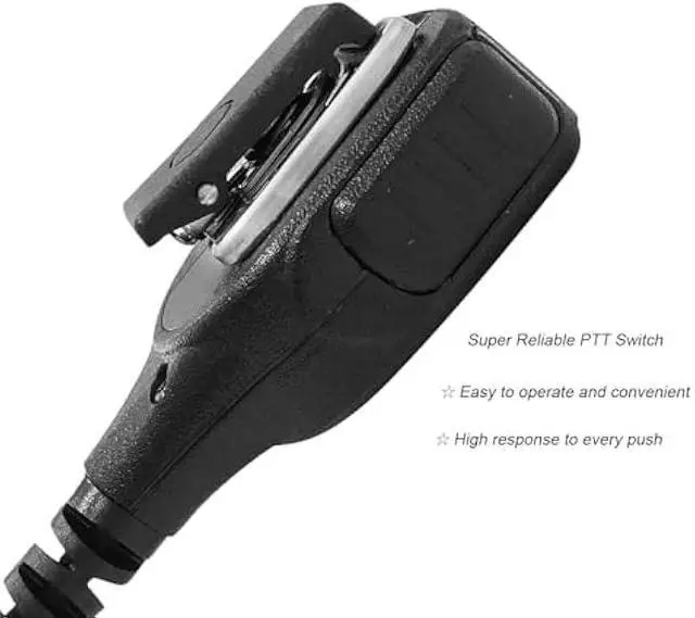 Alt view image 6 of 6 - Amasu XPR3300 XPR3500e Remote Speaker Microphone Shoulder Mic for XPR3000 XPR3300e XPR3500 XPR3000e DP2000 DP2400 DEP XIR PMMN4075 PMMN4076 PMMN4071A