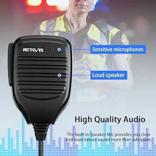 Alt view image 3 of 5 - Retevis Walkie Talkie Microphone,Two Way Radio Shoulder Mic,Compatible with Retevis RT68 RT21 H-777 RT22 RT22S RT27 RT86 RT19 RT15 RB26 BAOFENG UV-5R 888S 5RM Kenwood Samcom pxton Radio(10 Pack)