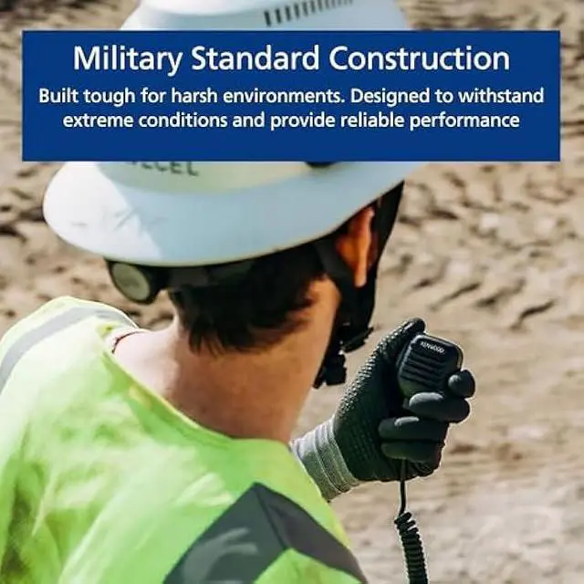 Alt view image 3 of 6 - Kenwood KMC-45D Heavy Duty Military Spec Remote Speaker/Microphone w/ 2.5mm Earphone Jack, Dust & Water Resistant ProTalk & NX Series Radios, OEM
