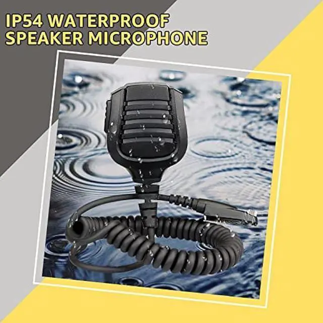 Alt view image 3 of 6 - Retevis RT29 Ailunce HD2 Shoulder Speaker Mic, IP54 Waterproof Original Microphone, Compatible RT29 RT48 NR30 RB23 Ailunce HD1 HD2 HA1G Motorola GP328 Plus GP344 Walkie Talkies (1 Pack)