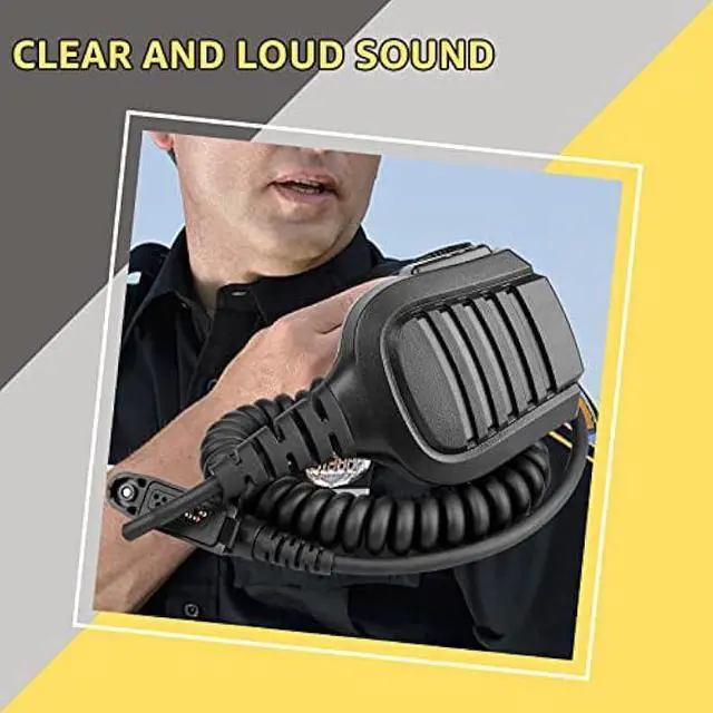Alt view image 4 of 6 - Retevis RT29 Ailunce HD2 Shoulder Speaker Mic, IP54 Waterproof Original Microphone, Compatible RT29 RT48 NR30 RB23 Ailunce HD1 HD2 HA1G Motorola GP328 Plus GP344 Walkie Talkies (1 Pack)