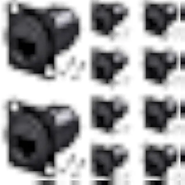 Main image of PENGLIN 10PCS D-Type RJ45 Coupler, Shielded RJ45 Panel Mount Connector, CAT6/CAT5E/CAT5 Female to Female LAN Network Bulkhead Pass Through Socket