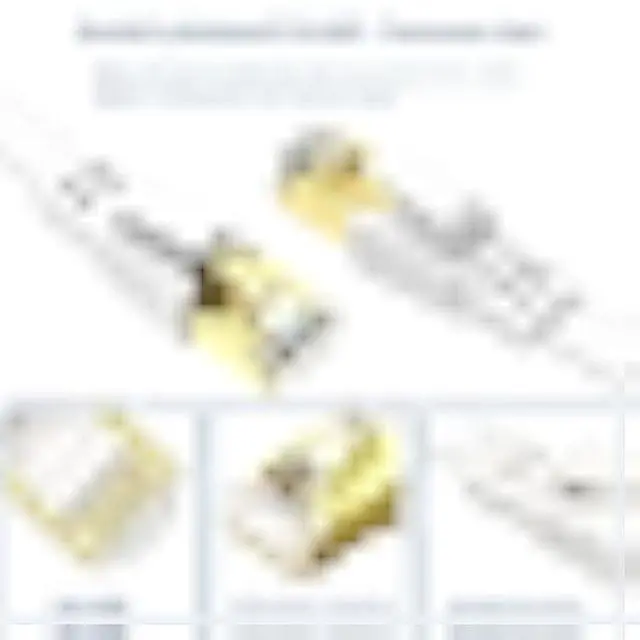 Alt view image 4 of 5 - Cat8 Ethernet Cable 200FT, High Speed Outdoor & Indoor LAN Network Cable 40Gbps, 2000Mhz with Gold Plated RJ45 Connector - 60M