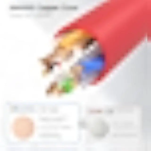 Alt view image 5 of 5 - Cable Matters 10Gbps 5-Color Combo Snagless Cat 6 Ethernet Cable - 7ft, Cat 6 Cable, Cat6 Cord, Ethernet Cord, Multicolored (Black, Blue, White, Green, Red)