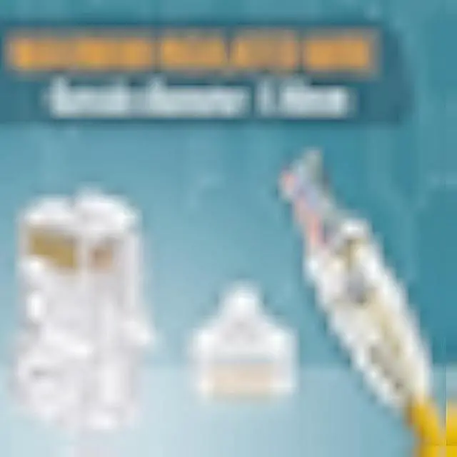 Alt view image 3 of 5 - Everest Media Solutions RJ45 Cat6 Pass Through Connectors and Strain Relief Boots - Pack of 100/100 - EZ to Crimp Modular Plug for Solid or Stranded UTP Network Cable - Male Ethernet Connector End