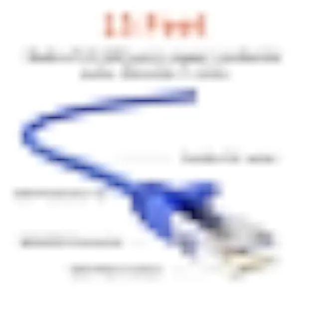 Alt view image 2 of 6 - CableCreation 15 Feet (5-Pack) CAT 5e Ethernet Patch Cable, RJ45 Computer Network Cord, Cat5/Cat5e/Cat6 LAN Cable UTP 24AWG+100% Copper Wire for PC, Mac, Laptop, PS3, PS4, Xbox, 4.57m, Blue