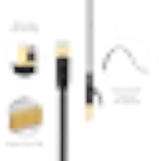 Alt view image 5 of 5 - REXUS 2-Pack Retractable Cat 7 Flat Ethernet Network Cable 4.9 FT (1.5 M) with 2 RJ45 Coupler, High-Class 10 Gigabit LAN Wires Internet Patch Cable with RJ45 Gold Plated Connector (C7R15x2CP)