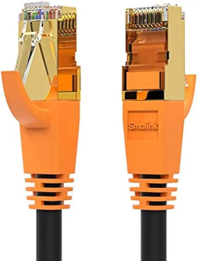 Main image of Cat 8 Ethernet Cable, 25ft High Speed Internet Cord, Shielded F/FTP 40Gbps 2000MHz LAN Wire with Gold Plated RJ45 Connector, for Gaming, Router, Modem, Mac, Laptop, POE, PC, TV, PS3, PS4, PS5, Xbox