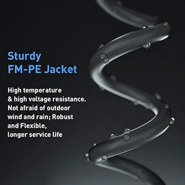 Alt view image 4 of 5 - Cat 8 Ethernet Cable, 25ft High Speed Internet Cord, Shielded F/FTP 40Gbps 2000MHz LAN Wire with Gold Plated RJ45 Connector, for Gaming, Router, Modem, Mac, Laptop, POE, PC, TV, PS3, PS4, PS5, Xbox