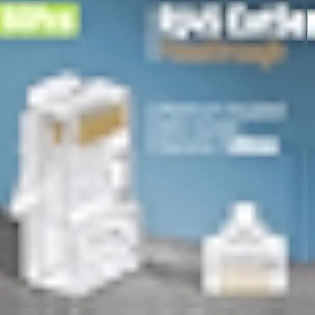 Alt view image 3 of 5 - RJ45 Cat5 Cat5e Pass Through Connectors Pack of 200 | EZ Crimp Connector UTP Network Unshielded Plug for Twisted Pair Solid Wire & Standard Cables | Transparent Passthrough Ethernet Insert