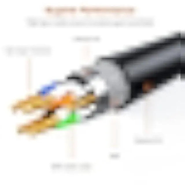 Alt view image 3 of 7 - Cat 7 Ethernet Cable 150 FT, High Speed Internet LAN Cable, Outdoor&Indoor, Shielded Ethernet Cord UV Resistant Waterproof Buried-able Network Cord for Router, Modem, PS4/5, Xbox, Gaming,TV