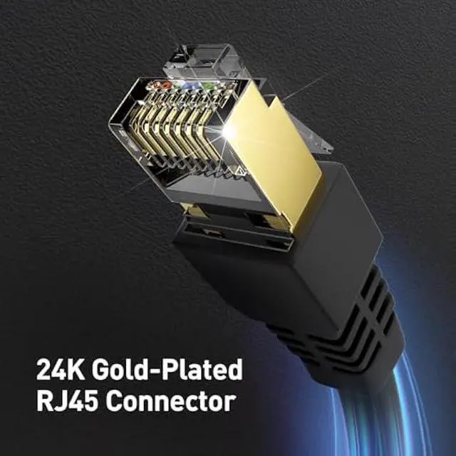 Alt view image 3 of 5 - Long Ethernet Cable 400ft, Heavy Duty Outdoor Cat7 3Ft 15Ft 25Ft 50Ft 100Ft 150Ft 200Ft 300Ft 400Ft Shielded Grounded UV Resistant Waterproof Buried-able Network Cord Compatible for Ca6/Cat5/Cat5e
