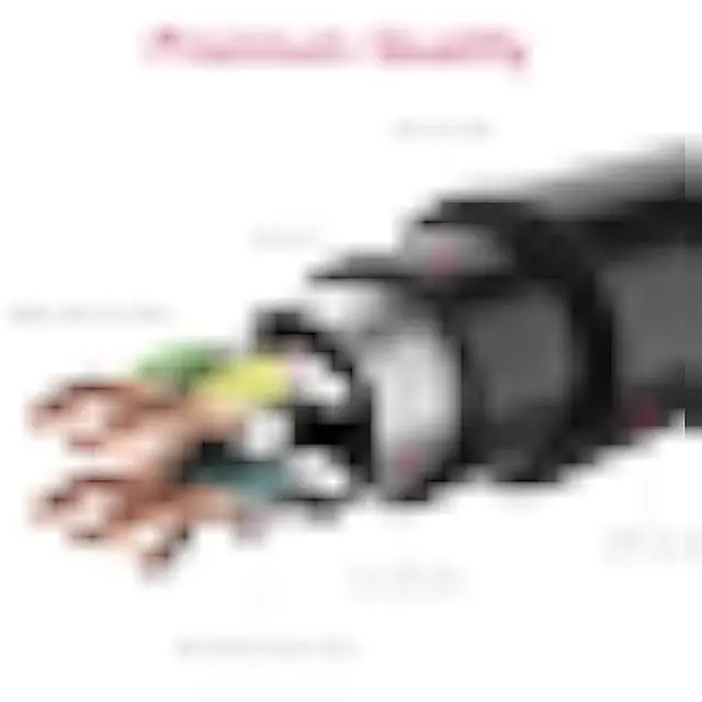 Alt view image 3 of 6 - 100FT Cat8 Outdoor Ethernet Cable, In-Ground, 26AWG Pure Copper Cat 8, Heavy Duty Direct Burial, LLDPE UV Jacket, Waterproof, 40Gbps 2000Mhz SFTP Patch Cord, POE, Network, Internet, with 25 Cable Ties