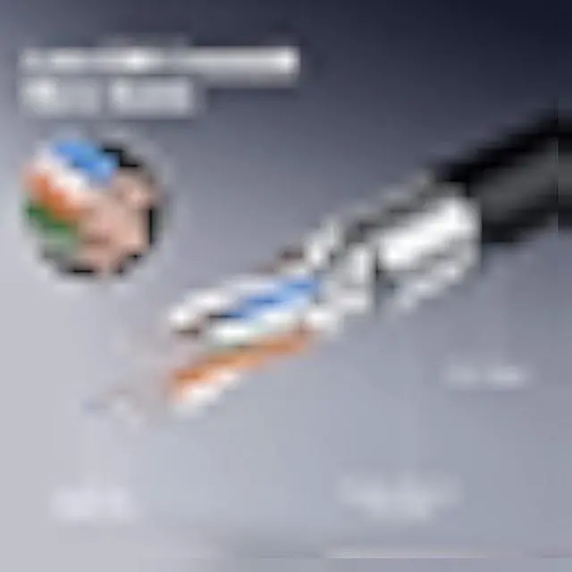 Alt view image 4 of 5 - CableCreation Cat 8 Ethernet Cable,Cat8 Extension Cable, Double Shielded Highly Speed 40Gbps 2000MHz FTP Patch Cord, UV Resistant LAN Cable, 3M(10FT) Black