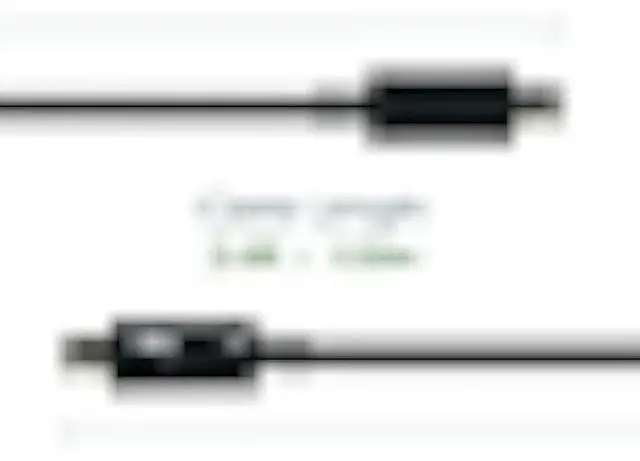 Alt view image 4 of 5 - Plugable Thunderbolt 3 Cable 40Gbps Supports 100W (20V, 5A) Charging, 2.6ft / 80cm Thunderbolt-Certified USB C Compatible - Driverless