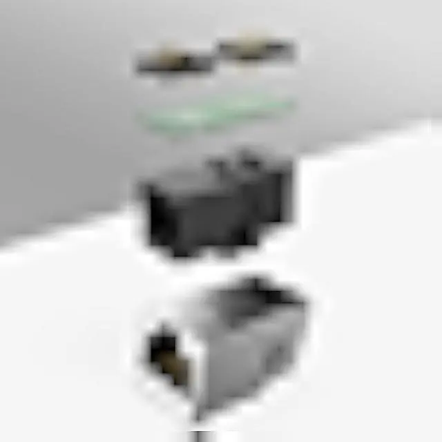 Alt view image 4 of 5 - 10 Pcs Cat7 Keystone Coupler, Cat7 Keystone Jack Inline Coupler Sheilded RJ45 8P8C Cat7/Cat6A up to 10Gbps for Ethernet LAN Cable Extender Adapter