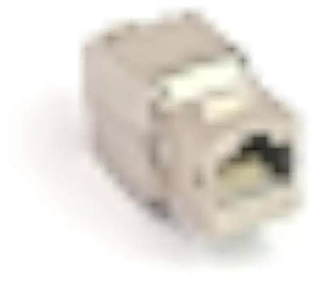 Alt view image 5 of 5 - VCE RJ45 Cat6A Shielded Keystone Jacks 12-Pack, 10Gbps Easy Toolless Modular Jacks PoE for 23 to 26 AWG Solid or Stranded S/FTP Ethernet Cable