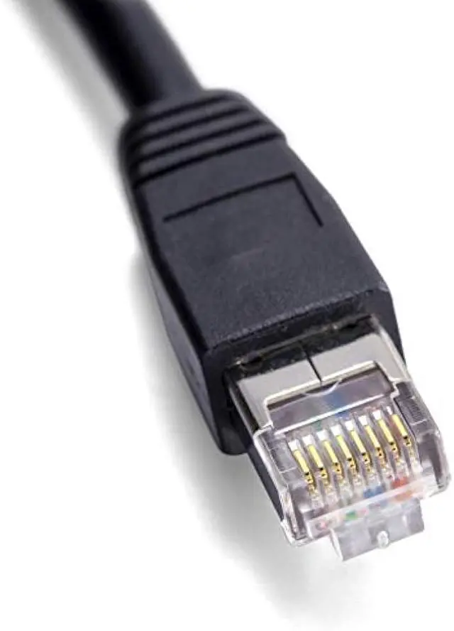 Alt view image 5 of 5 - NTW Cat6 Ethernet Cable Shielded 50 FT Black Plated RJ45 Connector Internet LAN Wire Cable Cord for PS5 PS4 Modem Router PC Mac Laptop Xbox 360 Patch Patch Panel Faster Than Cat5 Cat5e