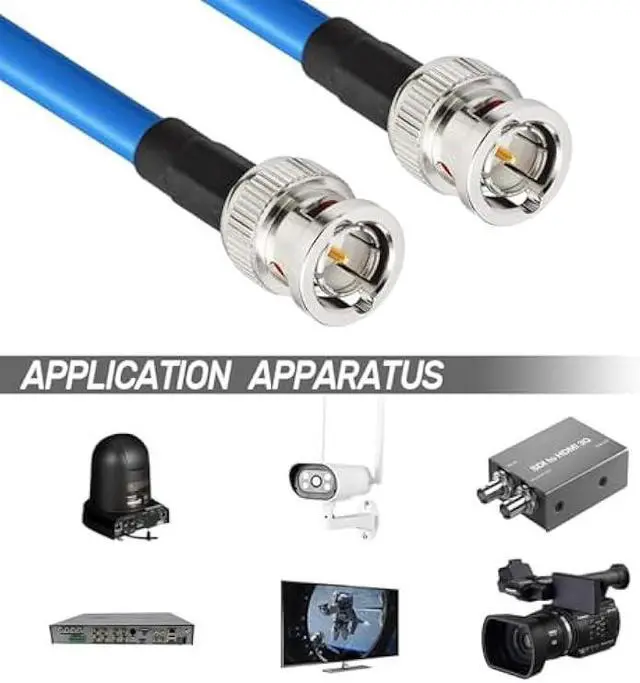 Alt view image 3 of 5 - Superbat SDI Cable BNC Cable 3G/6G/12G (Belden 1694A)100ft,Supports HD-SDI/3G-SDI/4K/8KSDI Video Cable Precision Video Cable(1Pcs)