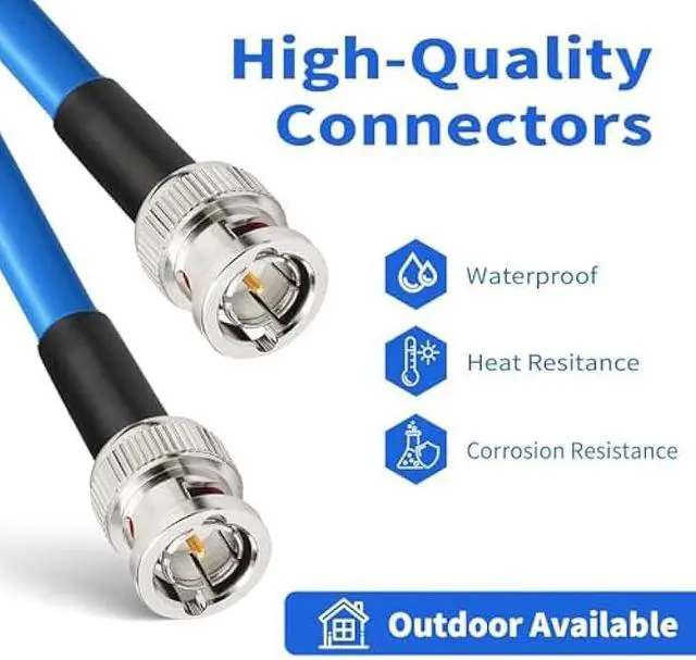 Alt view image 2 of 5 - Superbat SDI Cable BNC Cable 3G/6G/12G (Belden 1694A)100ft,Supports HD-SDI/3G-SDI/4K/8KSDI Video Cable Precision Video Cable(1Pcs)