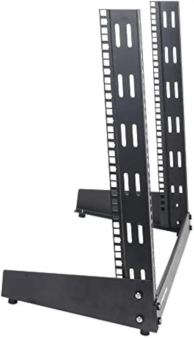 Alt view image 2 of 5 - Sound Town 12U 2-Post Desktop Open-Frame Rack, for Audio/Video, Network Switches, Routers, Patch Panels (ST2PF-12LW)