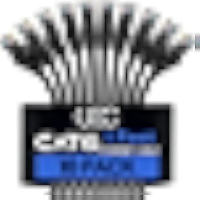 Main image of Ultra Clarity Cables Cat 6 Ethernet Cable 1 FT (10 Pack), Cat6 Patch Cable, High Speed 10Gbps 500Mhz Ethernet Cable Network Cord, RJ45 LAN Internet Cable for Computer Modem Router PS4/5 Xbox -Black