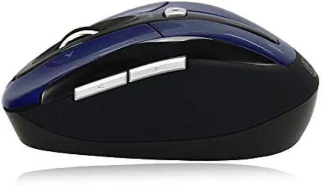 Alt view image 3 of 5 - Adesso IMOUSES60L Blue 2.4ghz Wireless Optical Mini Mouse with Programmable Driver 4-Way