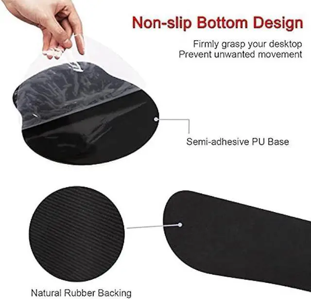 Alt view image 5 of 7 - Ergonomic Mouse Pad Wrist Support Gel and Keyboard Wrist Rest Set for Laptop, Mac, Gaming and Office, Durable, Comfortable and Pain Relief + Coaster, Sunflowers and Butterflies in Bloom