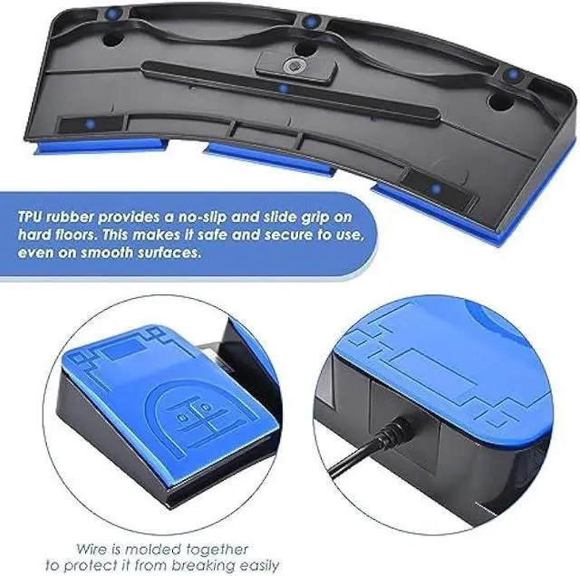 Alt view image 2 of 6 - iKKEGOL 2023 Upgraded USB Foot Pedal Switch PC Triple Footswitch - Hands-Free Control Customized Programmable Keyboard Mouse Hotkey for Gaming Transcription HID