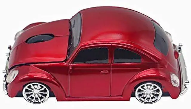 Alt view image 3 of 6 - Aikchi Wireless Sports Car Mouse, 3D Optical Mouse for Desktop Laptop PC, Computer Mice for JKC (Red)