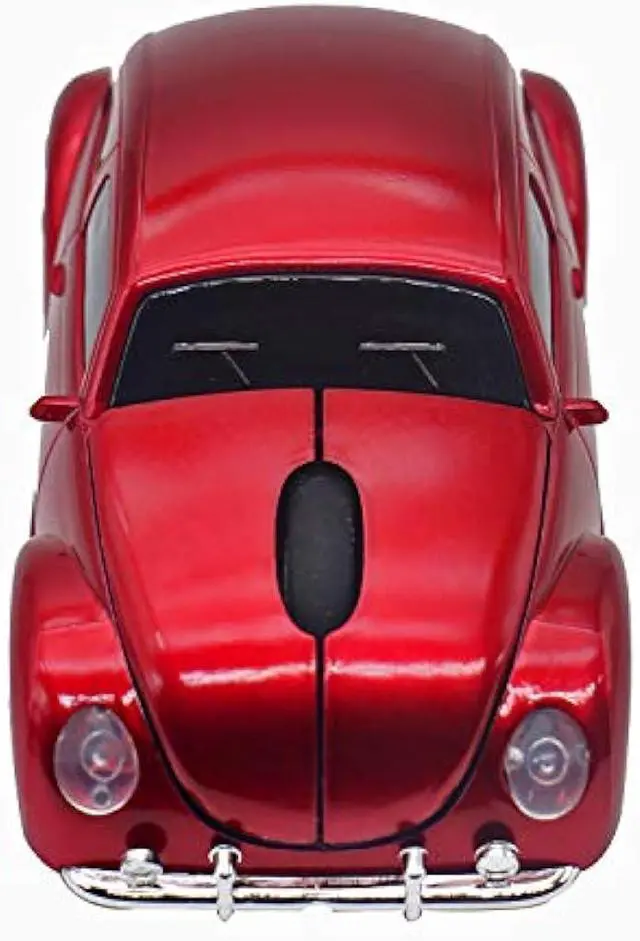 Alt view image 5 of 6 - Aikchi Wireless Sports Car Mouse, 3D Optical Mouse for Desktop Laptop PC, Computer Mice for JKC (Red)