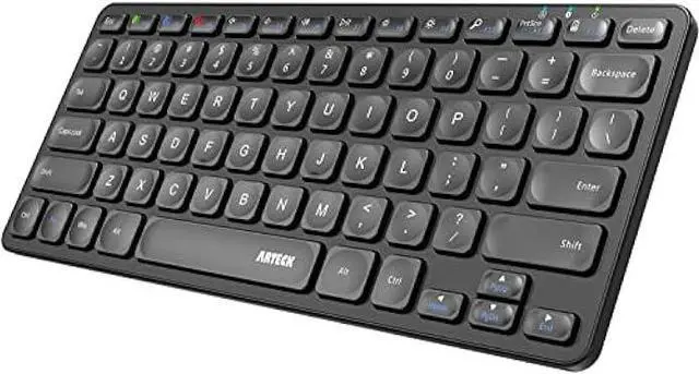 Main image of Arteck Universal Multi-Device Bluetooth Keyboard Ultra Slim and Compact Wireless Bluetooth Keyboard with Media Hotkeys for Windows iOS iPad OS Android Computer Desktop Laptop Surface Tablet Smartphone