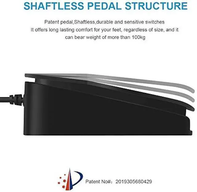 Alt view image 3 of 5 - iKKEGOL Upgraded USB Single Foot Pedal Optical Switch Control One Key Program Computer Keyboard Mouse Game Action HID