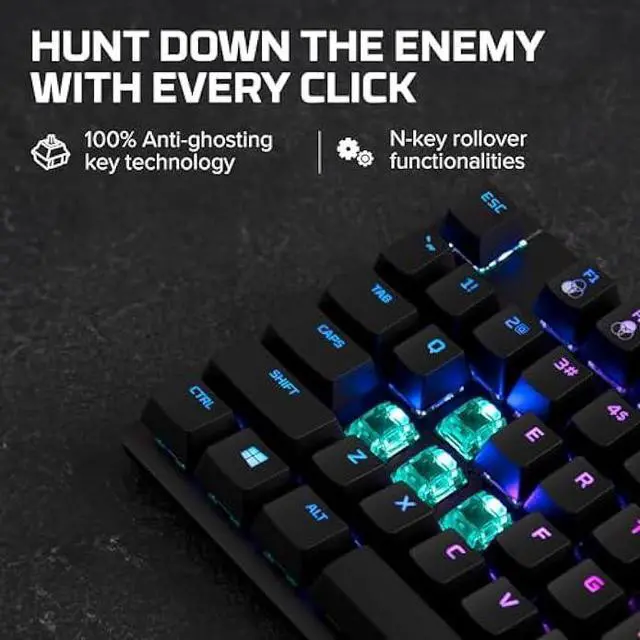 Alt view image 3 of 5 - HyperX Alloy Origins Core - Tenkeyless Mechanical Gaming Keyboard, Software Controlled Light & Macro Customization, Compact Form Factor, RGB LED Backlit, Tactile HyperX Aqua Switch,Black