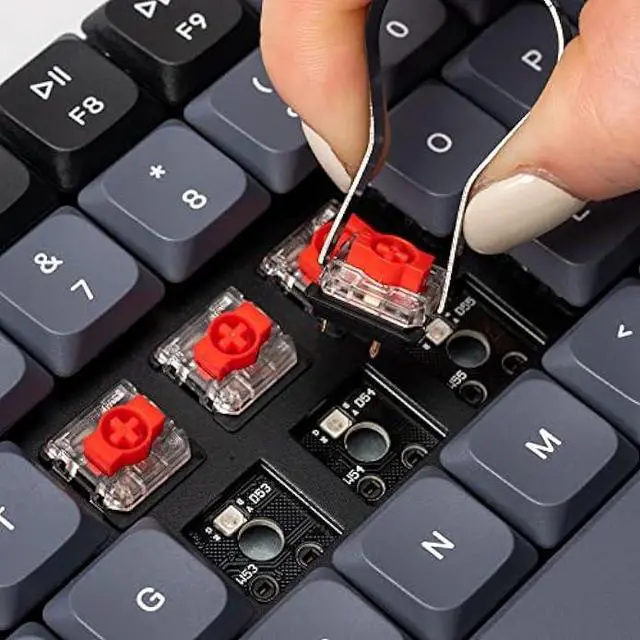 Alt view image 2 of 6 - Keychron K3 Pro Wireless Custom Mechanical Keyboard, 75% Layout QMK/VIA Programmable Bluetooth/Wired RGB Ultra-Slim with Hot-swappable Gateron Low-Profile Red Compatible with Mac Windows Linux