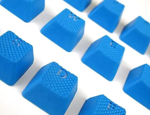 Alt view image 3 of 5 - Taihao Sky Blue Rubber TPRGaming Backlit Keycaps Set for Cherry MX Mechanical Keyboards Compatible OEM Tfue