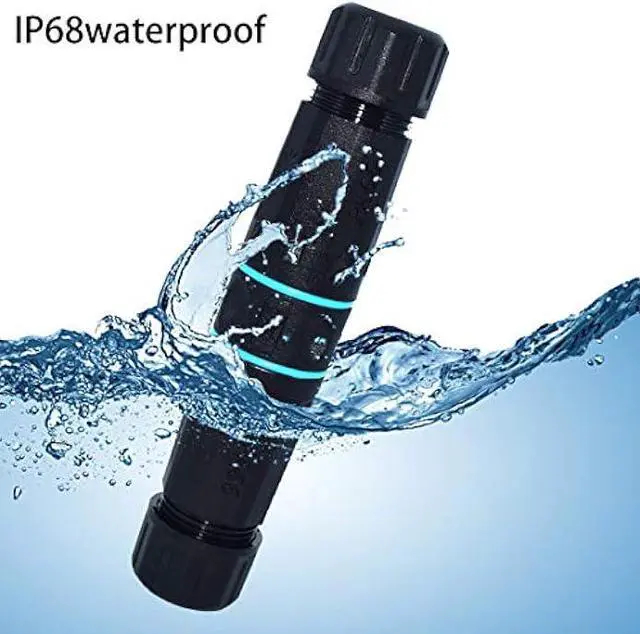 Alt view image 2 of 5 - RJ45 Waterproof Connector, Cable Connector Female to Female, with Shielding Cable Coupler-CAT6-YMP23-Blue-2PCS