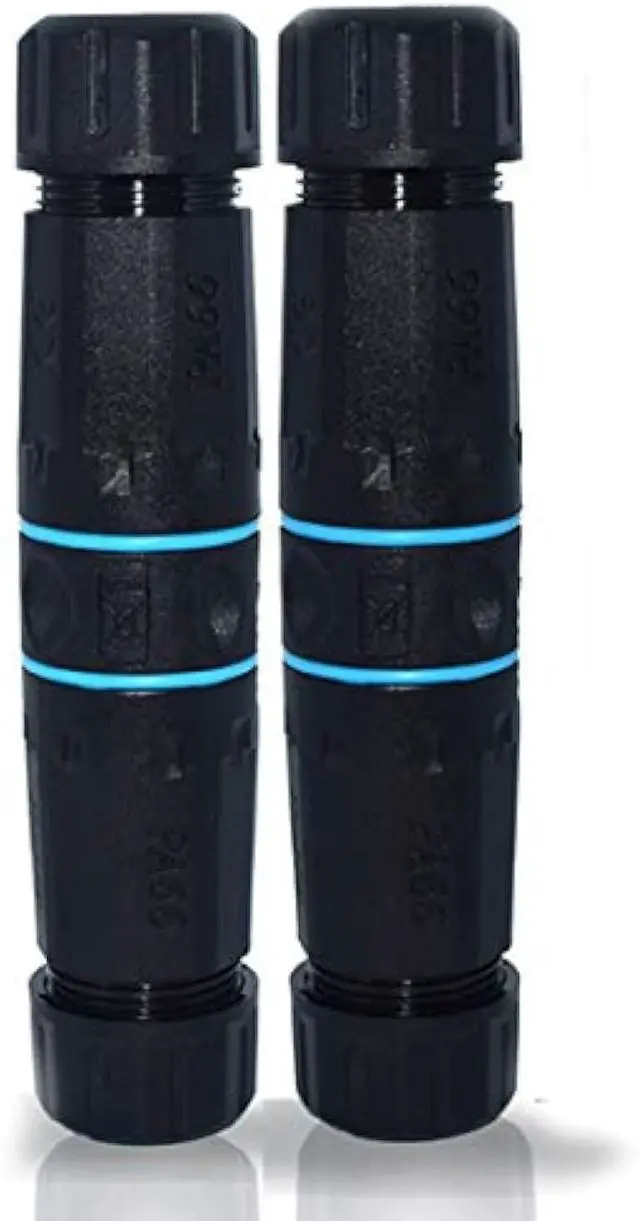 Main image of RJ45 Waterproof Connector, Cable Connector Female to Female, with Shielding Cable Coupler-CAT6-YMP23-Blue-2PCS