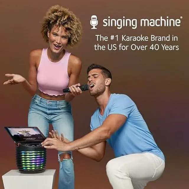 Alt view image 6 of 6 - Singing Machine Portable Wireless Microphone (Black) - Premium Unidirectional UHF Wireless Mic for Singing, Speeches & Events - Cordless Mic Compatible with Karaoke Machines, PA Systems & More