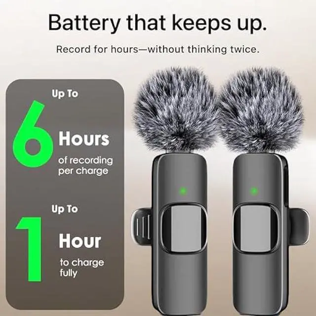Alt view image 5 of 6 - Mini Mic Pro (Latest Model) - Professional Wireless Microphone for iPhone, iPad, Android, Lavalier Microphone for Video Recording - iPhone Mic Crystal Clear Recording with USB-C for Content Creators