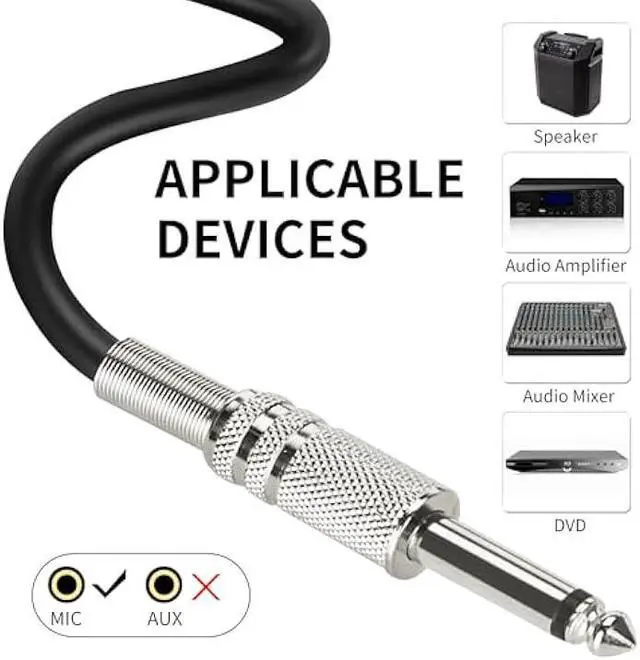 Alt view image 5 of 5 - Marengo Dynamic Vocal Microphone for Karaoke Speaker,Wired Handheld Mic with On and Off Switch and 13ft Detachable Cable