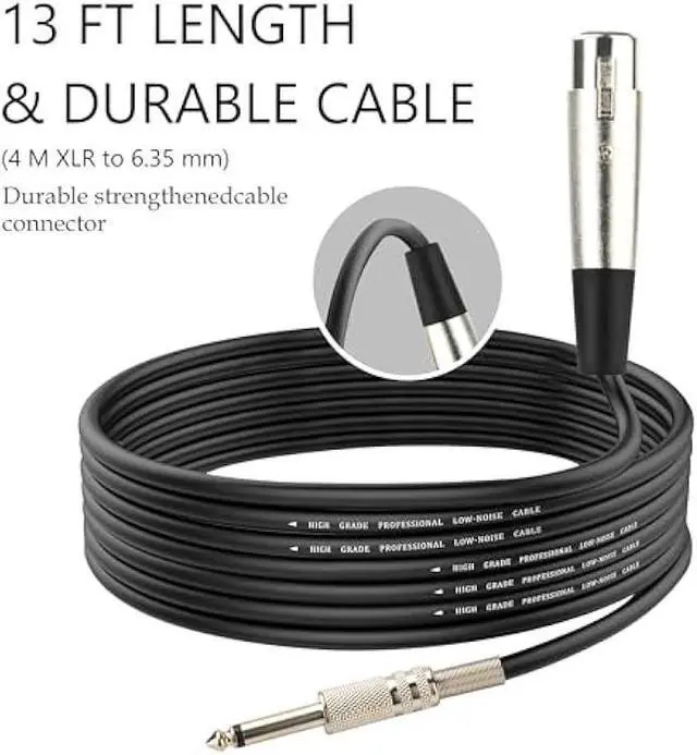 Alt view image 4 of 5 - Marengo Dynamic Vocal Microphone for Karaoke Speaker,Wired Handheld Mic with On and Off Switch and 13ft Detachable Cable